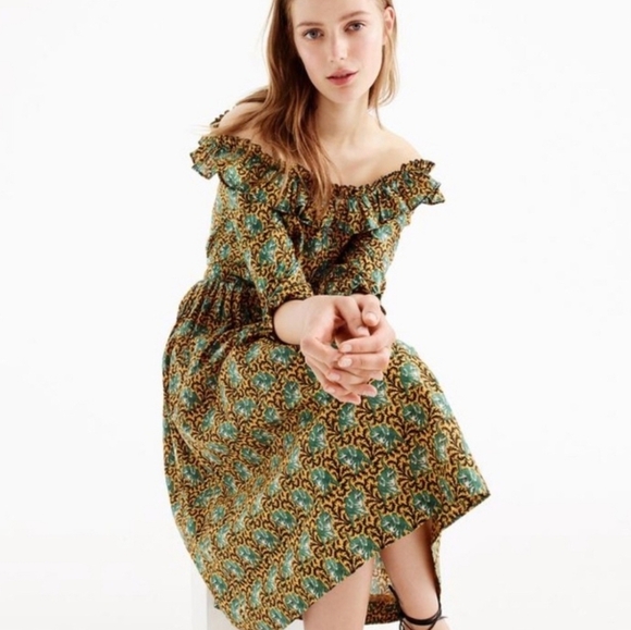 J. Crew Ratti Elephant Print Skirt 10 - Picture 2 of 9